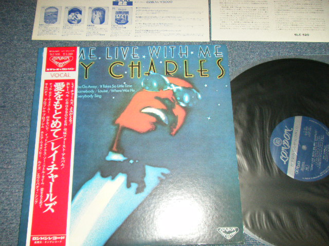 Photo1: RAY CHARLES - COME LIVE WITH ME  (MINT-/MINT-)  / 1974  JAPAN ORIGINAL Used LP with OBI 