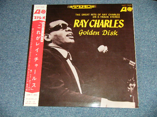 Photo1: RAY CHARLES - GOLDEN DISK (Ex+++/Ex++ Looks:Ex  BB Hole)  / 1960's  JAPAN ORIGINAL Used LP with OBI 