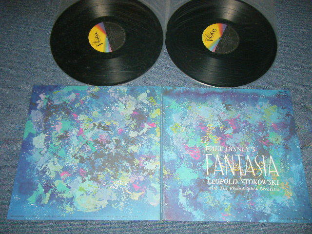 Photo1: ost FANTASIA WALT DISNEY LEOPOLD STOKOWSKI  (Original Motion Picture Score)(Ex++/MINT-)  / Japan 1981 REISSUE Used  2-LP  