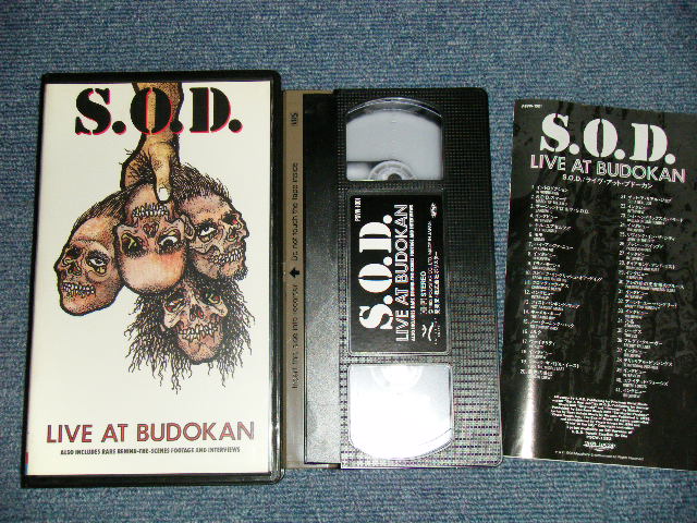 Photo1: S.O.D. - LIVE AT BUDOKANライブ・アット・ブドーカン (Ex+++/MINT)  / 1992 JAPAN Used  VIDEO [VHS]