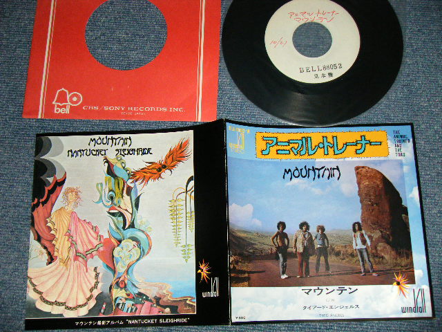 Photo1: MOUNTAIN マウンテン - A) THE ANI,AL TRAINER AND THE TOAD : B) TIRED ANGELS (MINT/MINT WOL, Ultra clean copy!!! )  / 1971 JAPAN ORIGINAL "WHITE LABEL PROMO" Used 7"45 With PICTURE COVER 