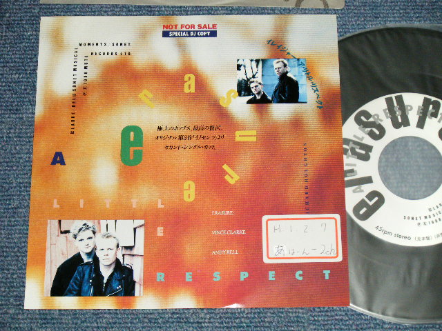 Photo1: イレージャー ERASURE - A) A Little Respect  B) A Little Respect (Ex++/MINT- STOFC ) / 1989 JAPAN ORIGINAL "PROMO ONLY" Used 7" 45 rpm Single 