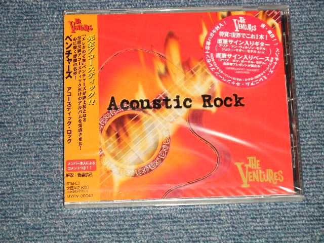 Photo1: THE VENTURES ベンチャーズ - ACCOUSTIC ROCK アコースティック・ロック (SEALED) / 2000 JAPAN ORIGINAL "BRAND NEW SEALED" CD with OBI 