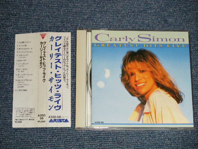 Photo1: CARLY SIMON カーリー・サイモン - GREATEST HITS LIVE  グレイテスト・ヒッツ・ライヴ (Ex-, MINT-/MINT)  /  1988 JAPAN ORIGINAL "PROMO" Used CD With OBI  