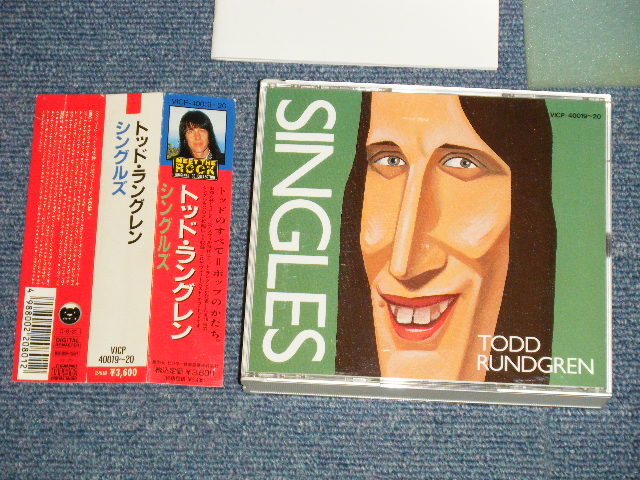 Photo1: TODD RUNDGREN トッド・ラングレン  - SINGLES シングルズ (MINT-/MINT) / 1990 JAPAN ORIGINAL Used 2-CD With oBI 