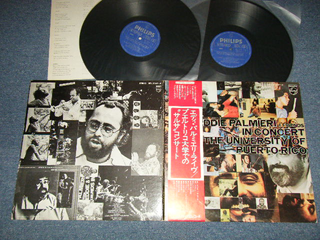 Photo1: EDDIE PALMIERI & Friends エディ・パルミエリ - IN CONCERT AT THE UNIVERSITY OF PUERTO RICO ライヴ/プエルト・リコ大学での”サルサ”コンサート (Ex++/MINT-) / 1978 JAPAN ORIGINAL Used 2-LP's with OBI 