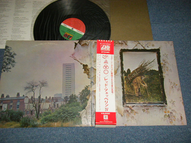 Photo1: LED ZEPPELIN - IV (Ex++, Ex+/Ex+) / 1976 Version JAPAN REISSUE Used LP With OBI 