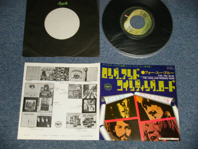 Photo1: The The BEATLES ビートルズ - A) THE LONG AND WINDING ROAD  B) FOR YOU BLUE (MINT-/MINT-) /1974 Version? ¥500 EMI Mark JAPAN Used 7" Single 