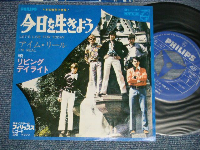 Photo1: LIVING DAYLIGHTS リビング・デイライト - A) LET'S LIVE FOR TODAY 今日を生きよう B) I'M REAL (Ex++/MINT-) / 1967 JAPAN Original Used 7"Single With PICTURE SLEEVE COVER  