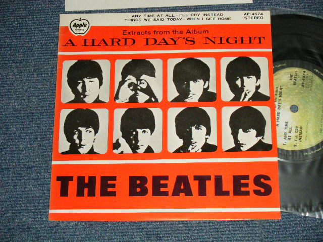 Photo1: The The BEATLES ビートルズ - A HARD DAY'S NIGHT Extracts from the Album (MINT-/MINT-) / 1970's ¥700 EMI Mark JAPAN Used 7" 33rpm EP