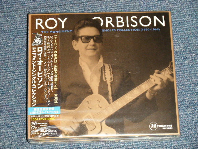 Photo1: ROY ORBISON ロイ・オービソン - MONUMENT SINGLE COLLECTION (SEALED) / 2011 JAPAN ORIGINAL "BRAND NEW SEALED" 2-CD + DVD 