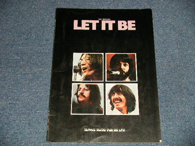Photo1: The BEATLES-ビートルズ -  LET IT BE (SHEET MUSIC BOOK) (Ex++ WO)/ 1973 第7版 Japan Used BOOK