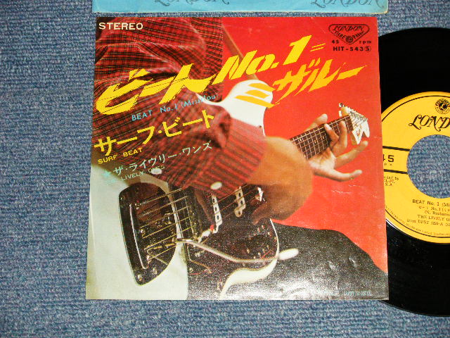 Photo1: The LIVELY ONES ライヴリー・ワンズ - A) BEAT No.1(MISERLOU) ビートNo.1=ミザルー B) SURF BEAT サーフ・ビート(Ex/Ex) /1965 JAPAN ORIGINAL Used 7" Single 