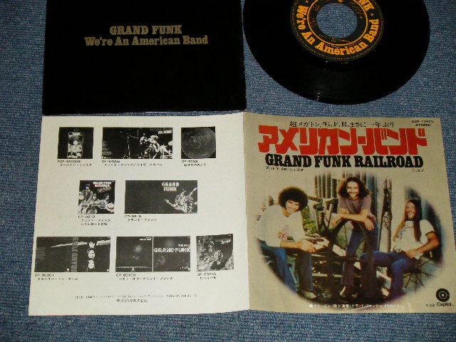 Photo1: GFR GRAND FUNK RAILROAD グランド・ファンク・レイルロード - A) WE'RE AN AMERICAN BAND アメリカン・バンド  B) CREEPIN'  (MINT-/MINT-) / 1973 JAPAN ORIGINAL Used 7" 45 rpm Single 