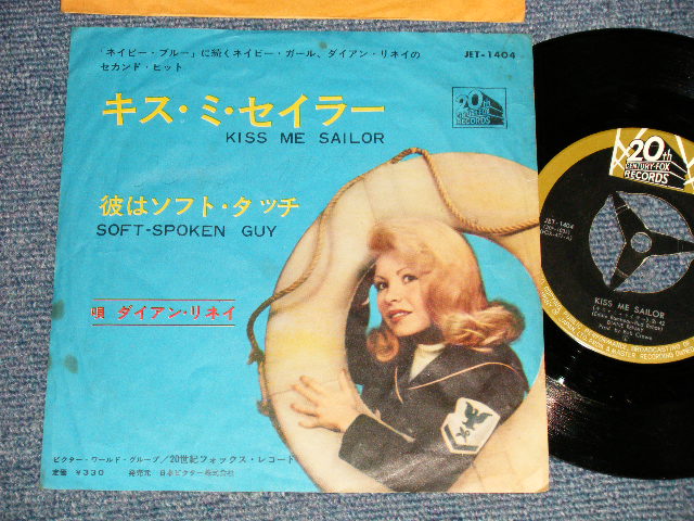 Photo1: DIANE RENAY ダイアン・リネイ - A) KISS ME SAILOR キス・ミー・セイラー  B) SOFT-SPOKEN GUY 彼はソフトタッチ(Ex/Rx) /1964 JAPAN ORIGINAL Used 7" 45 rpm Single With PICTURE Cover 