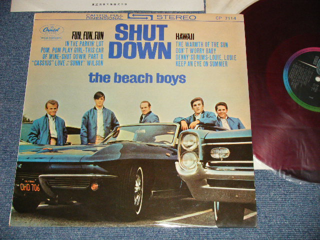 Photo1: THE BEACH BOYS ビーチ・ボーイズ - SHUT DOWN (MINT-, Ex++/MINT-) / 964 JAPAN ORIGINAL "RED WAX VINYL" Used LP 
