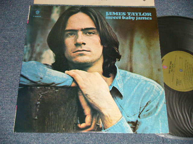 Photo1: JAMES TAYLOR ジェイムス・テイラー - SWEET BABY JAMES スウィート・ベイビー・ジェイムス(Ex++/Ex++) 1971 JAPAN ORIGINAL 1st press "2000 Yen Mark" "GREEN Label" Used LP