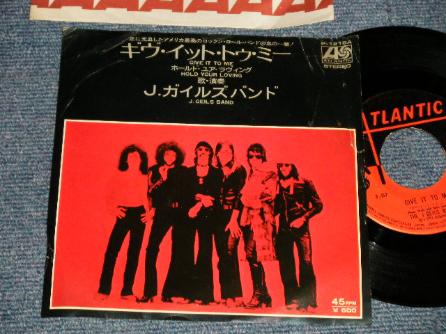 Photo1: J. GILES BAND J. ガイルズ・バンド - A) GIVE IT TO ME  B) HOLD YOUR LOVING (Ex/Ex+) / 1973 JAPAN ORIGINAL Used 7" 45rpm Single 