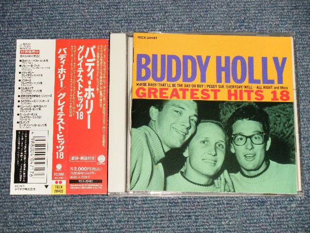 Photo1: BUDDY HOLLY バディ・ホリー  - GREATEST HITS 18 (MINT/MINT) /  1993 JAPAN Used CD With OBI 