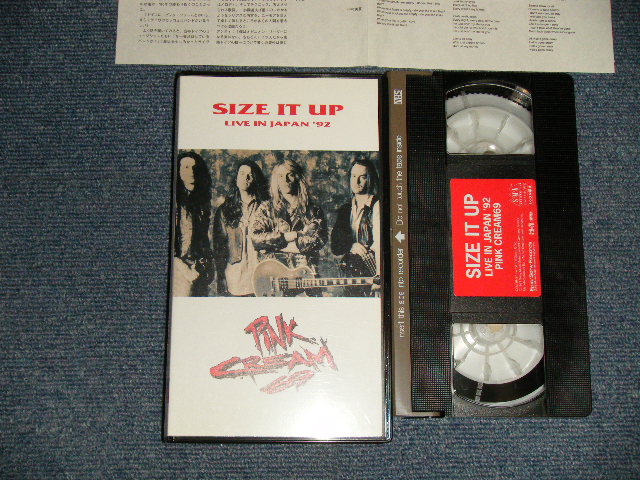 Photo1: PINK CREAM 69 ピンク・クリーム69 - SIZE IT UP : LIVE IN JAPAN '92 (MINT-/MINT)  / 1993 JAPAN ORIGINAL Used  VIDEO  [VHS]
