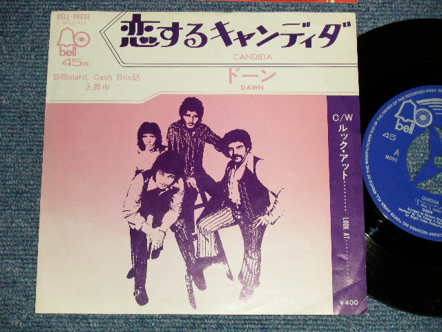 Photo1: DAWN featuring TONY ORLAND ドーン - A) CANDIDA 恋するキャンディダ   B) LOOK AT(Ex++/Ex++) / 1970 JAPAN ORIGINAL Used 7"Single 