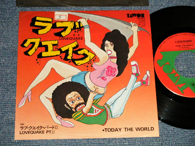 Photo1: TODAY THE WORLD - A) ラブクエイク LOVEQUAKE  B)ラブクエイク LOVEQUAKE PT. II (Ex++/Ex+++ STOFC) / 1976 JAPAN ORIGINAL "PROMO" Used 7" 45 rpm Single