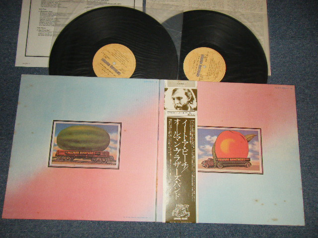 Photo1: THE ALLMAN BROTHERS BAND オールマン・ブラザーズ・バンド -  EAT A PEACH イート・ア・ピーチ (Ex++/MINT) / 1975 Version JAPAN REISSUE Used 2LP With OBI with BACK ORDER SHEET 