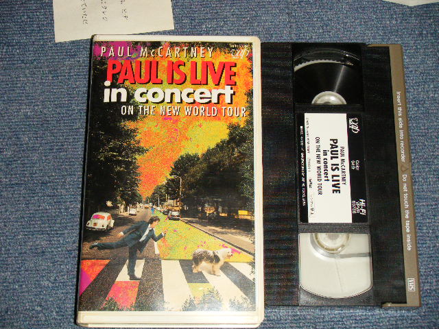 Photo1: PAUL McCARTNEY ポール・マッカートニー - PAUL IS LIVE in CONCERT On the New World Tour ポール・イズ・ライヴ (Ex+++/MINT) / 1994 JAPAN Used VHS VIDEO 