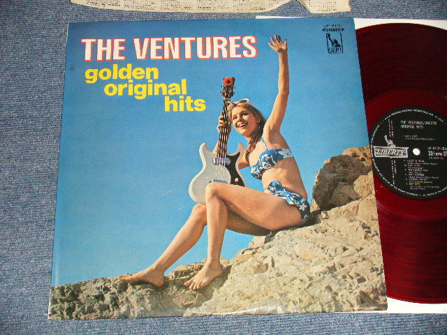 Photo1: THE VENTURES ベンチャーズ -  GOLDEN ORIGINAL HITS 太陽の街 (Ex++/Ex+++) / 1967 JAPAN ORIGINAL "2000 Yen Mark"  "RED WAX" used LP 