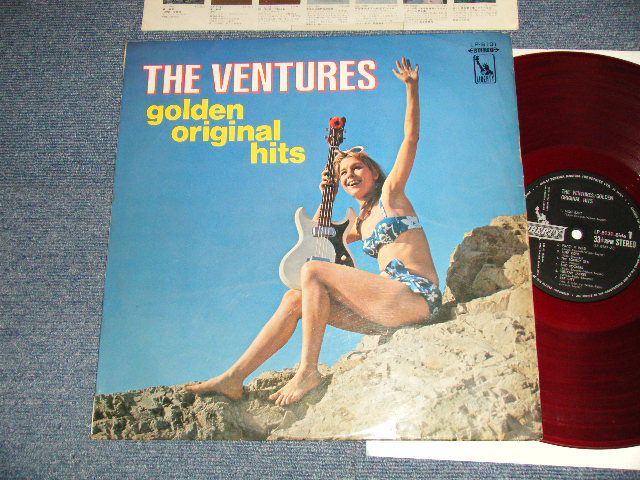 Photo1: THE VENTURES ベンチャーズ -  GOLDEN ORIGINAL HITS 太陽の街 (Ex/Ex-) / 1967 JAPAN ORIGINAL "2000 Yen Mark"  "RED WAX" used LP 
