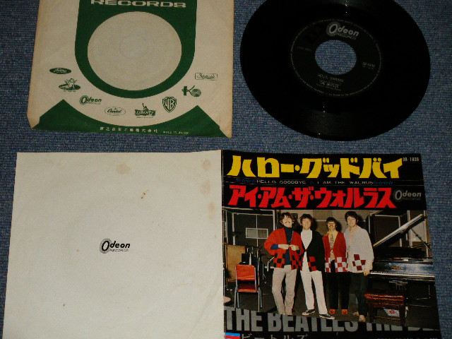 Photo1: The BEATLES ビートルズ - A) HELLO, GOODBYE ハロー・グッドバイ  B) I AM THE WALRUS  (Ex+/Ex+) /1968 ¥370 Mark JAPAN Used 7" Single 