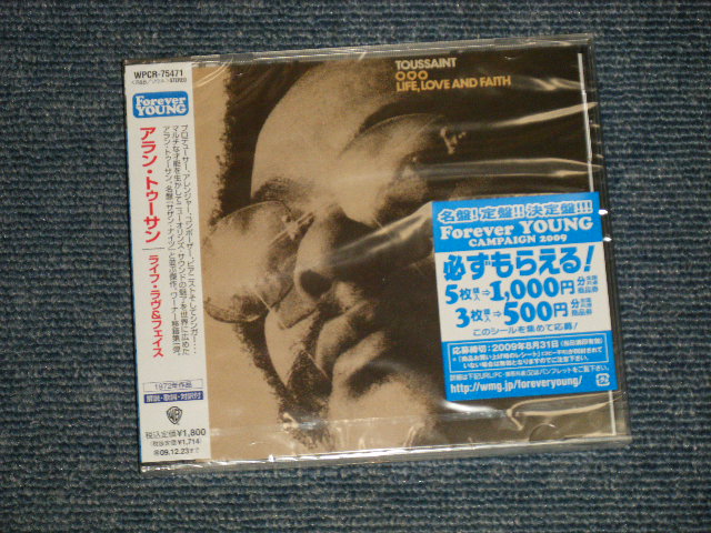 Photo1: ALLEN TOUSSANT アラン・トゥーサン - LIFE, LOVE AND FAITH ライフ・ラヴ&フェイス (Sealed) / 2009 JAPAN "BRAND NEW SEALED" CD  With OBI 