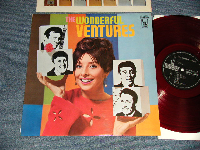 Photo1: THE VENTURES ベンチャーズ - The WONDERFUL VENTURES ロック・アルバム (MINT/MINT) / 1967 JAPAN ORIGINAL "SOFT COVER" "¥2,000 Mark" "RED WAX" Used LP
