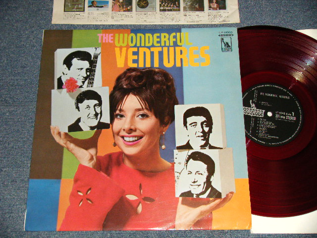Photo1: THE VENTURES ベンチャーズ - The WONDERFUL VENTURES ロック・アルバム (Ex++/Ex+++) / 1967 JAPAN ORIGINAL "SOFT COVER" "¥2,000 Mark" "RED WAX" Used LP