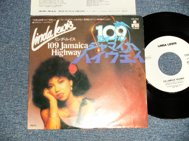 Photo1: LINDA LEWIS リンダ・ルイス - A)109 JAMAICA HIGHWAY 109ジャマイカ・ハイウエイ  B) BEGGARS & KINGS (Ex+++, Ex++/Ex+++ WOBC, LIGHT CLOUD) / 1980 JAPAN ORIGINAL "WHITE LABEL PROMO" Used 7"45's Single 