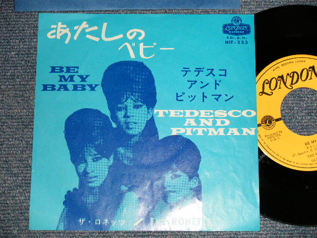 Photo1: THE RONETTES - BE MY BABY (「あたしのベビー」日本語タイトル・ヴァージョン )(Ex+++/Ex++)  / 1963 JAPAN ORIGINALUsed 7"45 With PICTURE COVER 