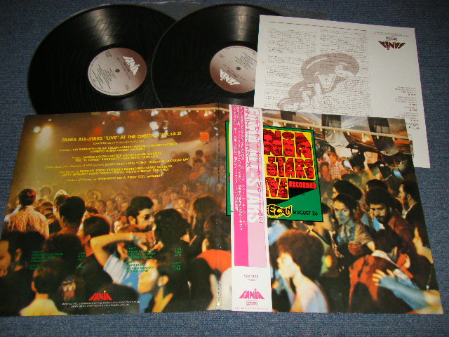 Photo1: FANIA ALL STARS ファニア・オール・スターズ - Filmed & Recorded "LIVE at the CHEETAH(Vol.1 & 2) Thurs. Aug. 26, 1971 ライヴ・アット・ザ・チーター VOL.1 & 2 (MINT-/MINT EDSP)  / 1984 JAPAN REISSUE Used 2-LP's with OBI 