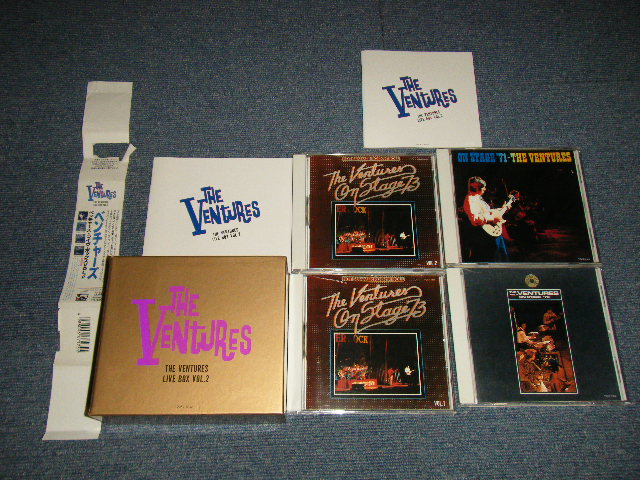 Photo1: THE VENTURES - THE VENTURES LIVE BOX VOL.2 (Ex, MINT-/MINT)/ 1992 JAPAN ORIGINAL Used 4 CD Box Set with OBI