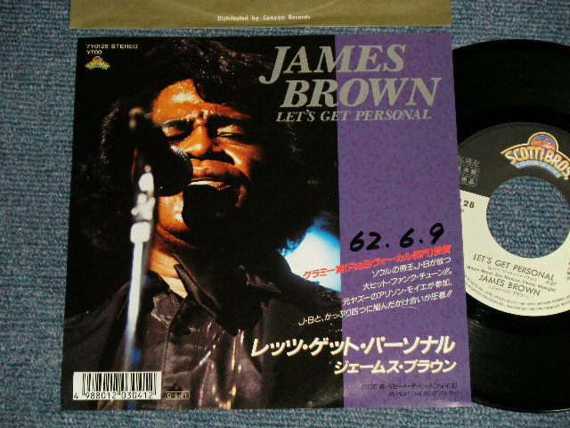 Photo1: JAMES BROWN ジェームス・ブラウン - A)LET'S GET PERSONAL   B)REPEAT THE BEAT (Ex++/MINT- WOFC) / 1987 JAPAN ORIGINAL "PROMO" Used 7"45 Single