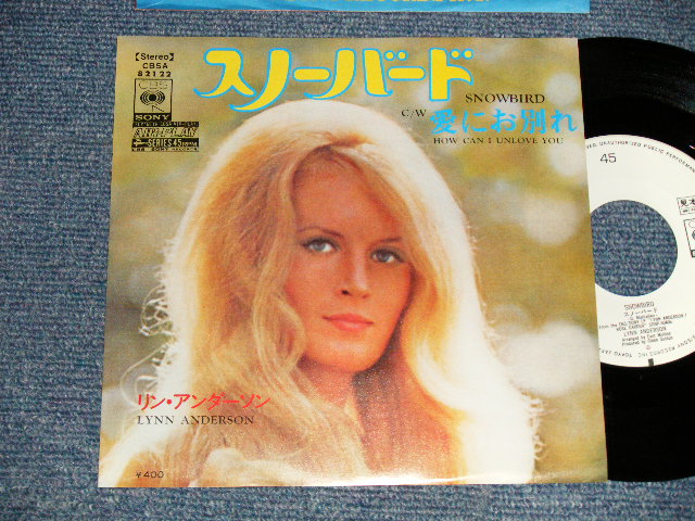 Photo1: LYNN ANDERSON リン・アンダーソン - A)SNOABIRD スノーバード  B)HOW CAN I UNLOVE YOU 愛にお別れ  (Ex+++/MINT) /1972 JAPAN ORIGINAL "WHITE LABEL PROMO" Used 7" 45 rpm Single 