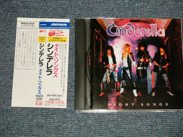 Photo1: CINDERELLA シンデレラ - NIGHT SONGS (MINT-/MINT) / 1990 JAPAN ORIGINAL Used CD With OBI 