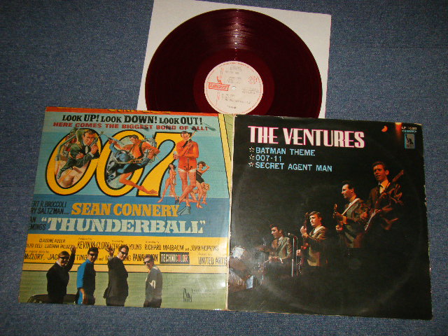 Photo1: THE VENTURES ベンチャーズ　ヴェンチャーズ - BATMAN THEME バットマン (Ex+/MINT-, Ex++ Looks:Ex)  / 1966 JAPAN ORIGINAL "WHITE LABEL PROMO" "RED WAX/VINYL" used LP 