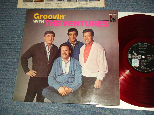 Photo1: THE VENTURES ベンチャーズ - GROOVIN' ニュー・ヒット・アルバム (Ex+/Ex++ STOL, REMOVED MARK) / 1968 JAPAN ORIGINAL "¥2,000 Mark" "RED WAX" Used LP