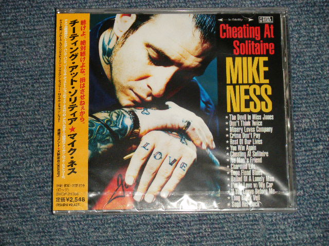 Photo1: MIKE NESS マイク・ネス  - CHEATING AT SOLITAIRE チーティング・アット・ソリティア (SEALED)  / 1999 JAPAN ORIGINAL "BRAND NEW SEALED" CD 