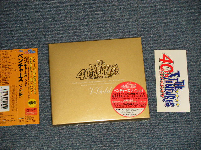 Photo1: THE VENTURES ベンチャーズ -  V-GOLD (MINT-/MINT) / 1999 JAPAN ORIGINAL Used CD with OBI 