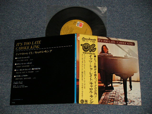 Photo1: CAROLE KING キャロル・キング -  IT'S TOO LAREイッツ・トゥ・レイト (MINT-/MINT-) / 1972 JAPAN ORIGINAL Used 7" 33rpm EP