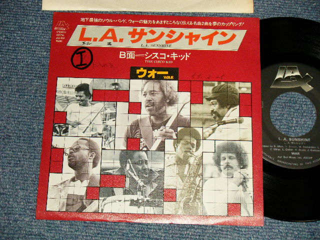 Photo1: WAR ウォー - A)L.A. SUNSHINE L.A. サンシャイン  B)THE CISCO KID シスコ・キッド (Ex+/Ex+++ WOFC) / 1977 JAPAN ORIGINAL"PROMO" Used 7" 45 rpm Single