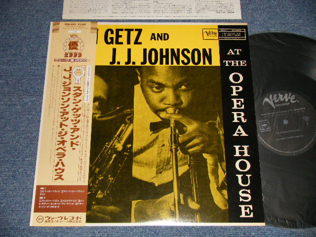 Photo1: STAN GETZ AND J. J. JOHNSON  スタン・ゲッツ & J. J. ジョンソン -  AT THE OPERA HOUSE (Ex+/MINT-) / 1986 Version Japan REISSUE Used LP with OBI