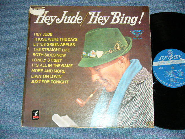 Photo1: BING CROSBY ビング・クロスビー - 悲しき天使 HEY JUDE/HEY BING! (POOR/Ex- Looks:VG+ EDSP, TAPE, TEAR)/ 1969 JAPAN ORIGINAL Used LP