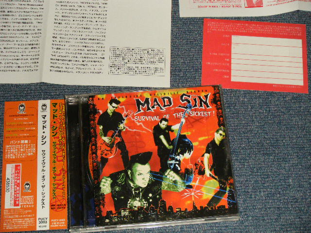 Photo1: MAD SIN マッド・シン - SURVIVAL OF THE SICKEST (COMPLETE SET)  (MINT/MINT) / 2003 JAPAN ORIGINAL "PROMO"  Used CD With OBI オビ付